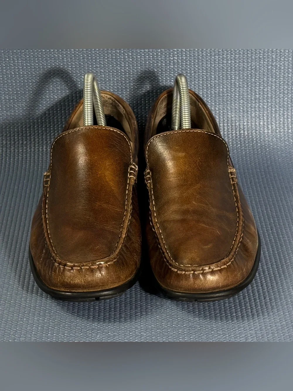Ecco Driving Loafers Leather Slip On Brown Shoes Men’s Size 7.5 US 41 EU